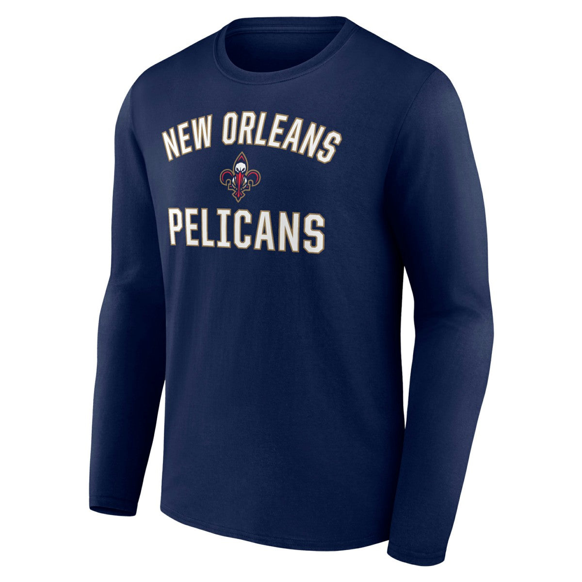 New Orleans Pelicans Victory Arch Team Long Sleeve T-Shirt - Navy outlet