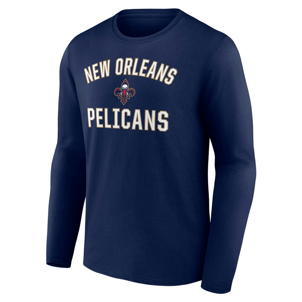 New Orleans Pelicans Victory Arch Team Long Sleeve T-Shirt - Navy outlet