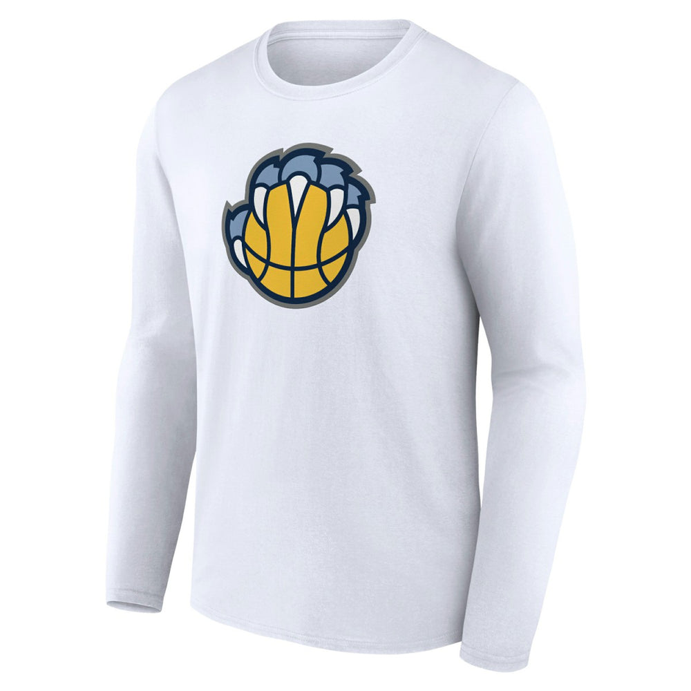 Memphis Grizzlies Alternate Logo Long Sleeve T-Shirt - White discount