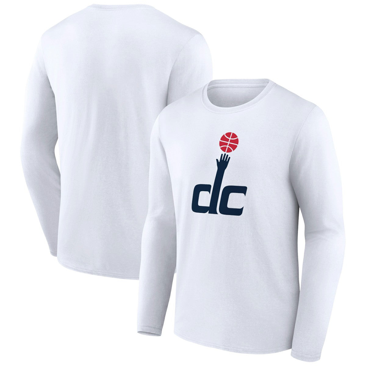 Washington Wizards Alternate Logo Long Sleeve T-Shirt - White shop