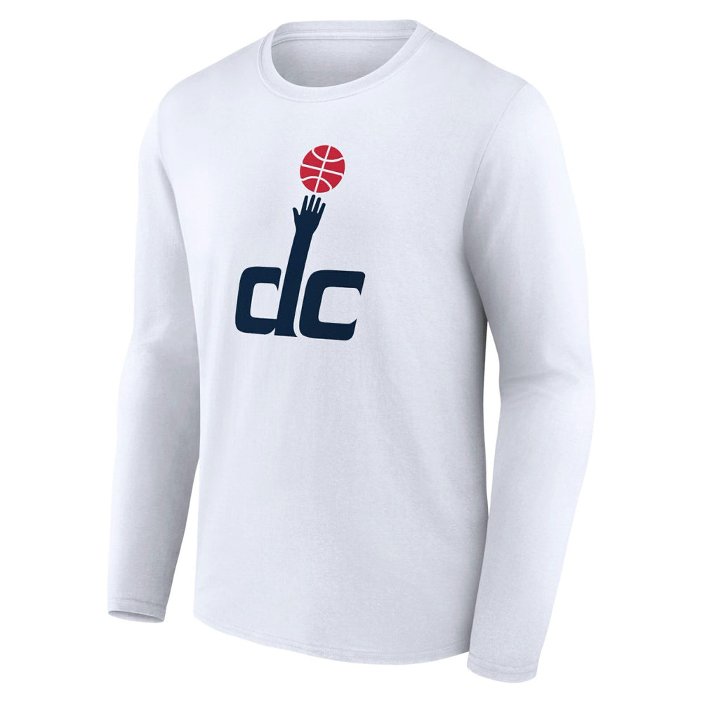 Washington Wizards Alternate Logo Long Sleeve T-Shirt - White shop