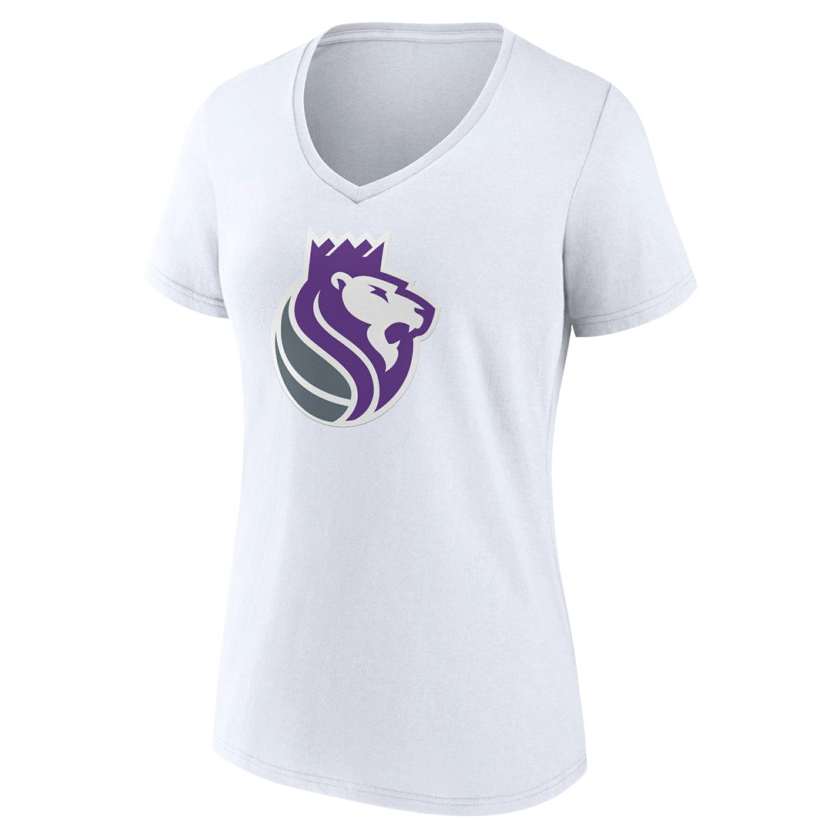 Sacramento Kings Women's Alternate Logo V-Neck T-Shirt - White outlet