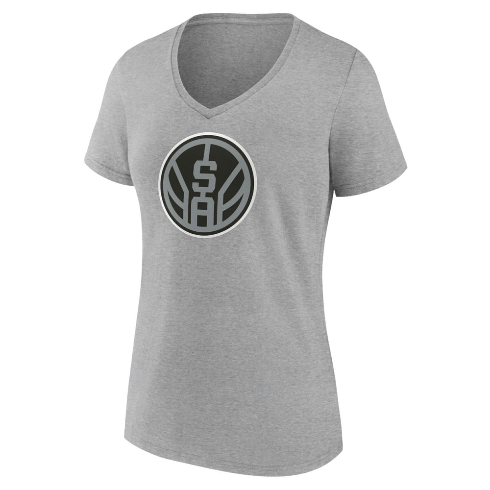 San Antonio Spurs Women's Alternate Logo V-Neck T-Shirt - Heather Gray online