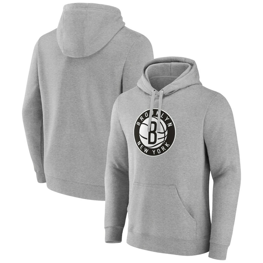 Brooklyn Nets Alternate Logo Pullover Hoodie - Gray discount