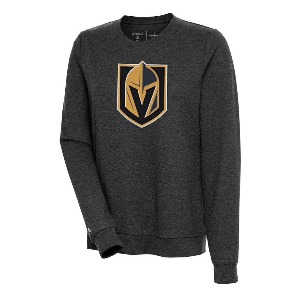 Vegas Golden Knights Antigua Women's Action Crewneck Chenille Pullover Sweatshirt