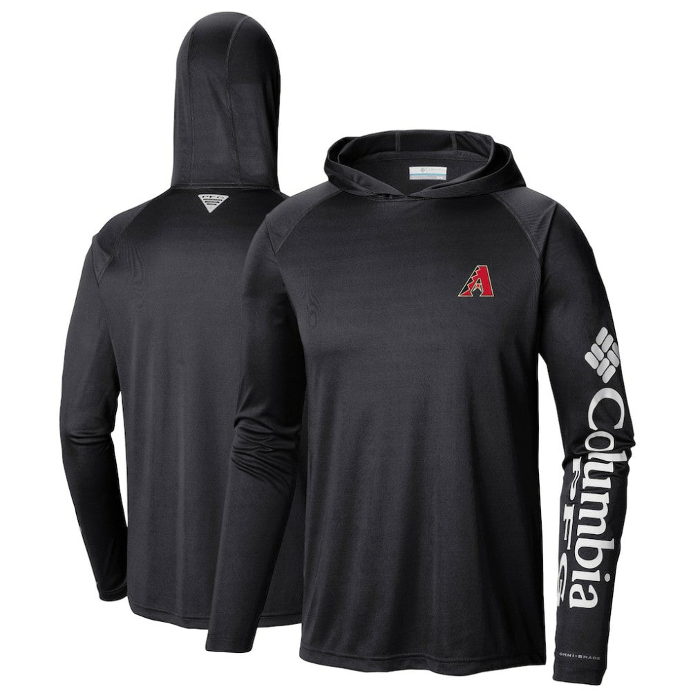 Arizona Diamondbacks Terminal Tackle Long Sleeve Hoodie T-Shirt - Black | Columbia
