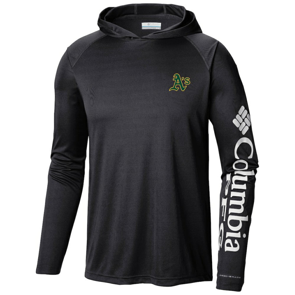 Athletics Terminal Tackle Long Sleeve Hoodie T-Shirt - Black | Columbia
