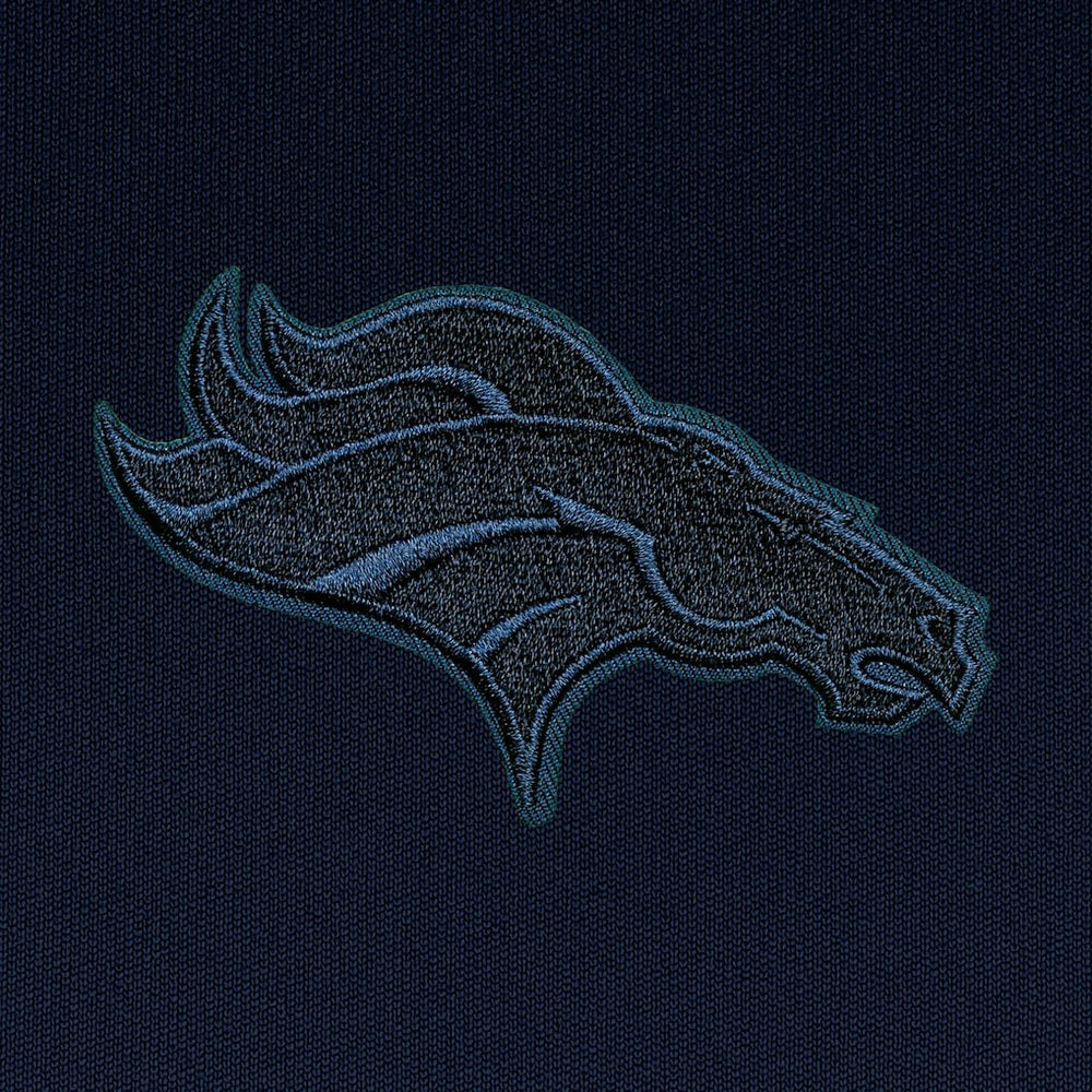NFL Denver Broncos Antigua Tonal Logo Tribute Quarter-Zip Pullover Top