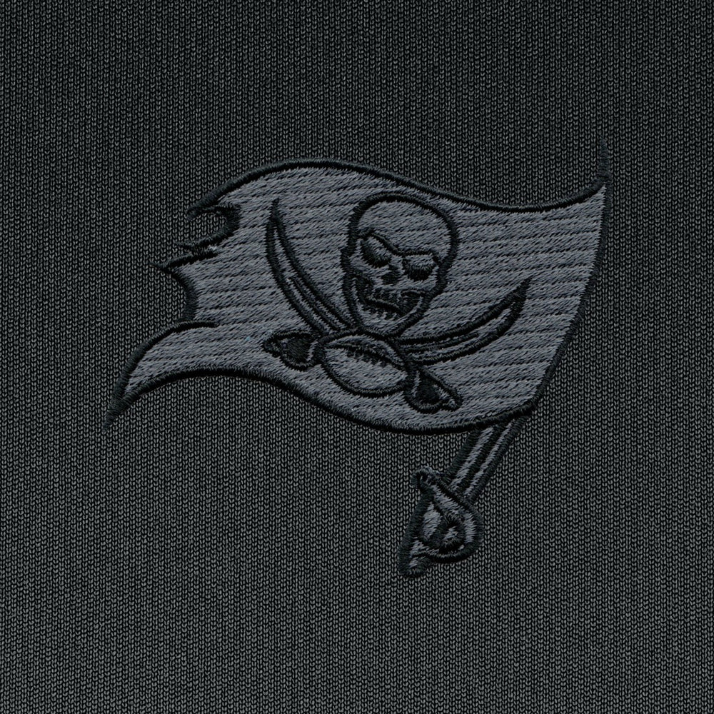 NFL Tampa Bay Buccaneers Antigua Tonal Logo Tribute Quarter-Zip Pullover Top
