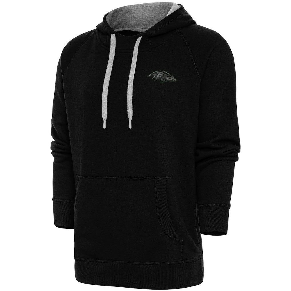 NFL Baltimore Ravens Antigua Tonal Logo Victory Pullover Hoodie