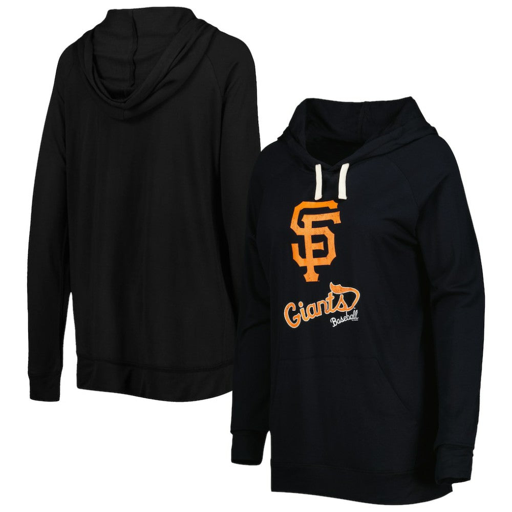 San Francisco Giants Touch Women's Pre-Game Raglan Pullover Hoodie - Black