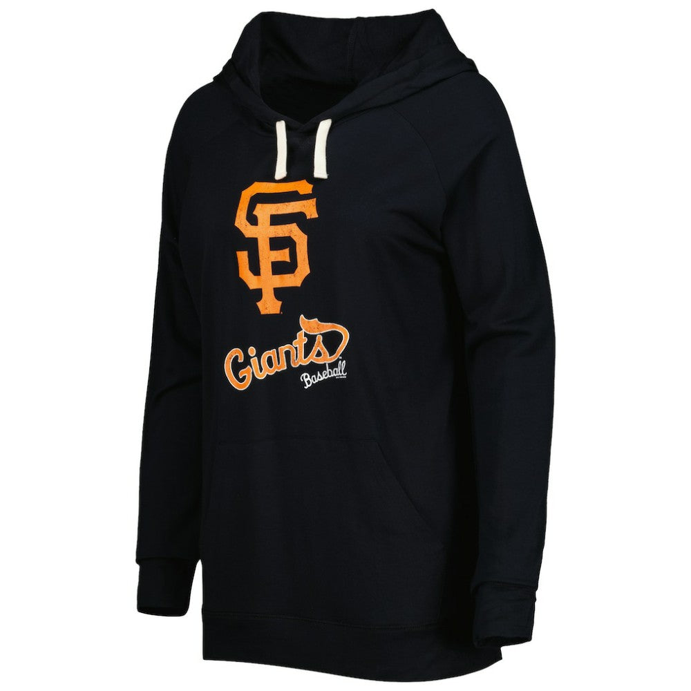 San Francisco Giants Touch Women's Pre-Game Raglan Pullover Hoodie - Black