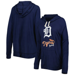 Detroit Tigers Touch Women's Pre-Game Raglan Pullover Hoodie - Navy