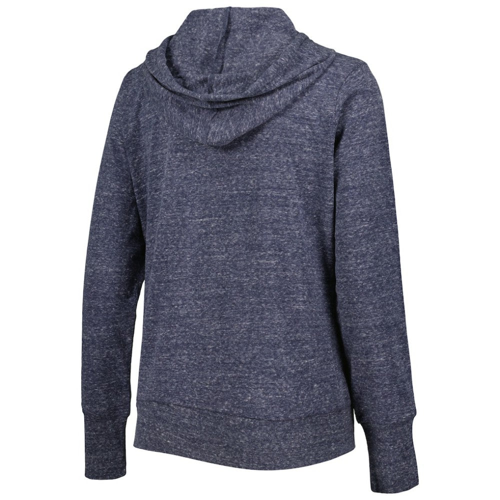 Milwaukee Brewers Touch Women's Training Camp Tri-Blend Lightweight Full-Zip Hoodie - Navy