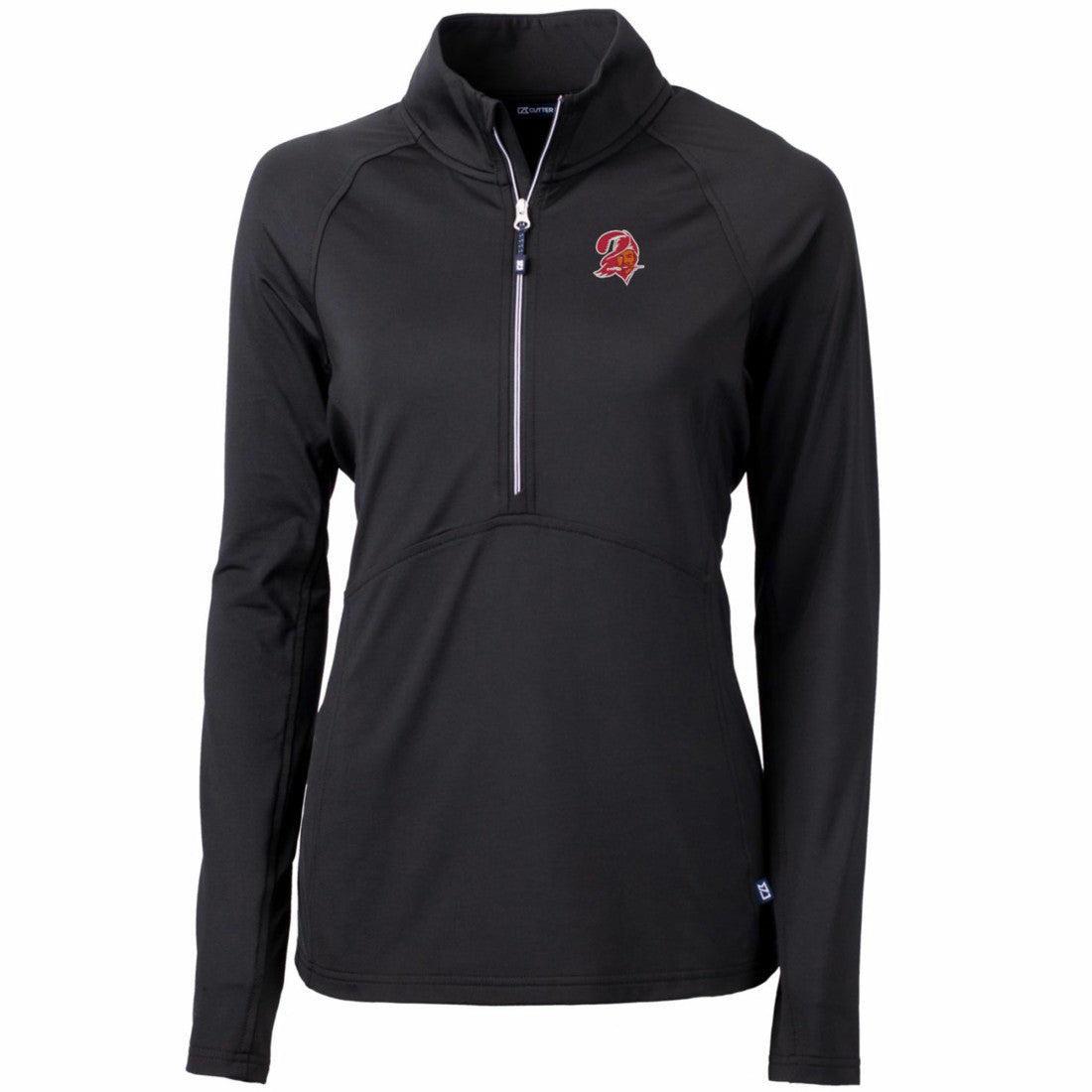 NFL Tampa Bay Buccaneers Cutter & Buck Women's Throwback Logo Adapt Eco Knit Stretch Recycled Half-Zip Pullover Top