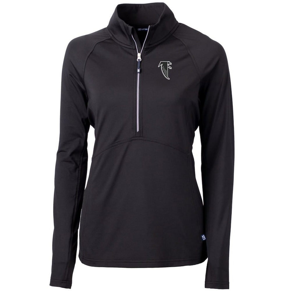 NFL Atlanta Falcons Cutter & Buck Women's Throwback Logo Adapt Eco Knit Stretch Recycled Half-Zip Pullover Top