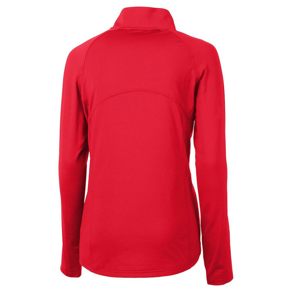 NFL Buffalo Bills Cutter & Buck Women's Throwback Logo Adapt Eco Knit Stretch Recycled Half-Zip Pullover Top