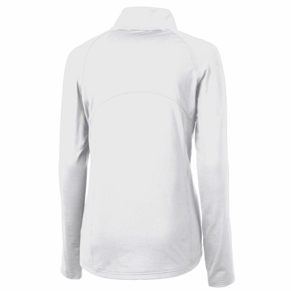 NFL Detroit Lions Cutter & Buck Women's Throwback Logo Adapt Eco Knit Stretch Recycled Half-Zip Pullover Top