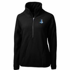 NFL Detroit Lions Cutter & Buck Women's Throwback Logo Cascade Eco Sherpa Fleece Half-Zip Pullover Jacket