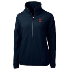 NFL Chicago Bears Cutter & Buck Women's Throwback Logo Cascade Eco Sherpa Fleece Half-Zip Pullover Jacket