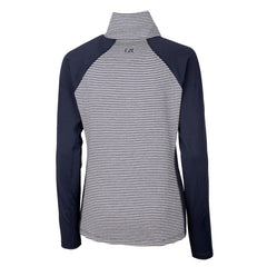 NFL Los Angeles Chargers Cutter & Buck Women's Throwback Logo Forge Tonal Stripe Stretch Half-Zip Pullover Top
