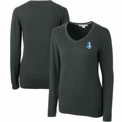 NFL Detroit Lions Cutter & Buck Women's Throwback Logo Lakemont Tri-Blend V-Neck Sweater