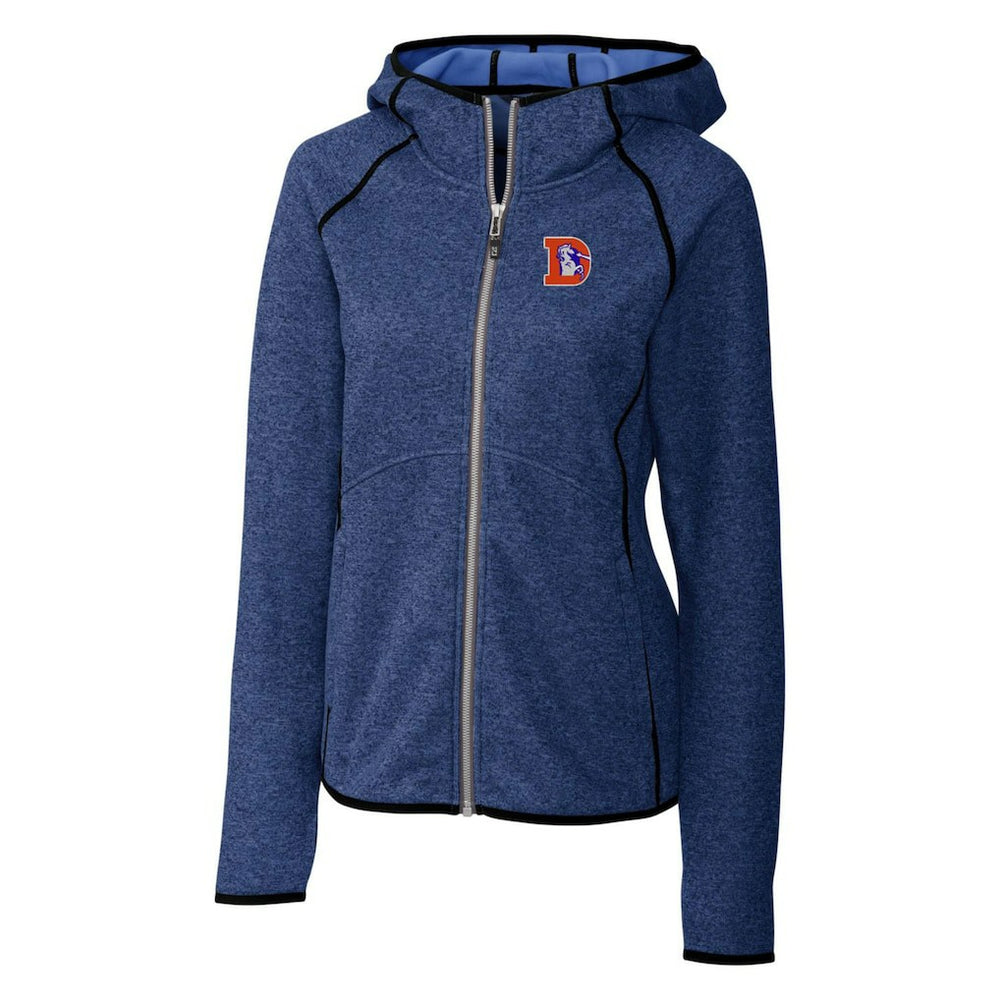 NFL Denver Broncos Cutter & Buck Women's Throwback Logo Mainsail Full-Zip Jacket