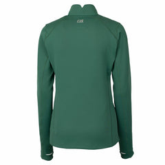 NFL Green Bay Packers Cutter & Buck Women's Throwback Logo Traverse Stretch Quarter-Zip Pullover Top