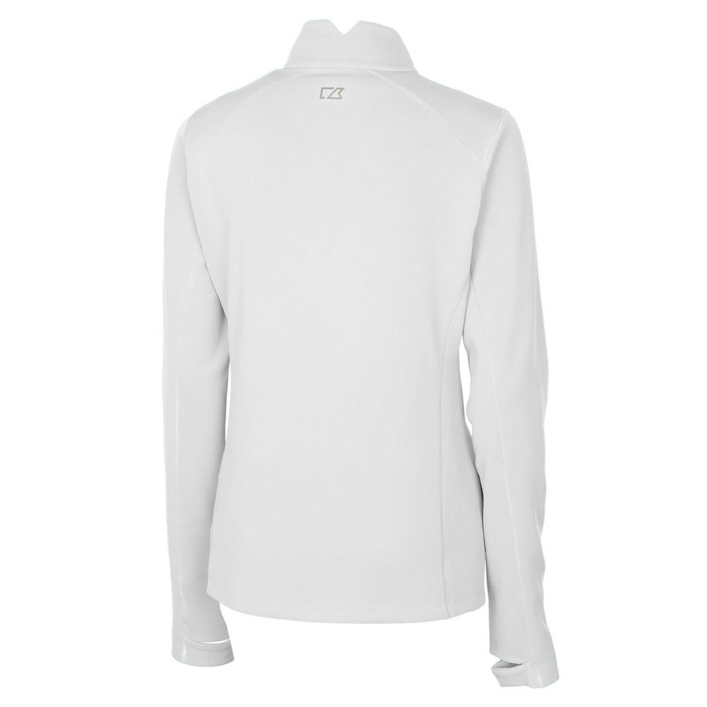 NFL Miami Dolphins Cutter & Buck Women's Throwback Logo Traverse Stretch Quarter-Zip Pullover Top