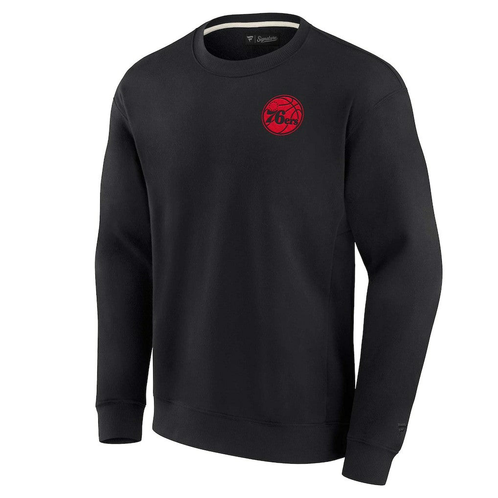 Philadelphia 76ers Unisex Elements Super Soft Fleece Pullover Sweatshirt - Black | Fanatics discount