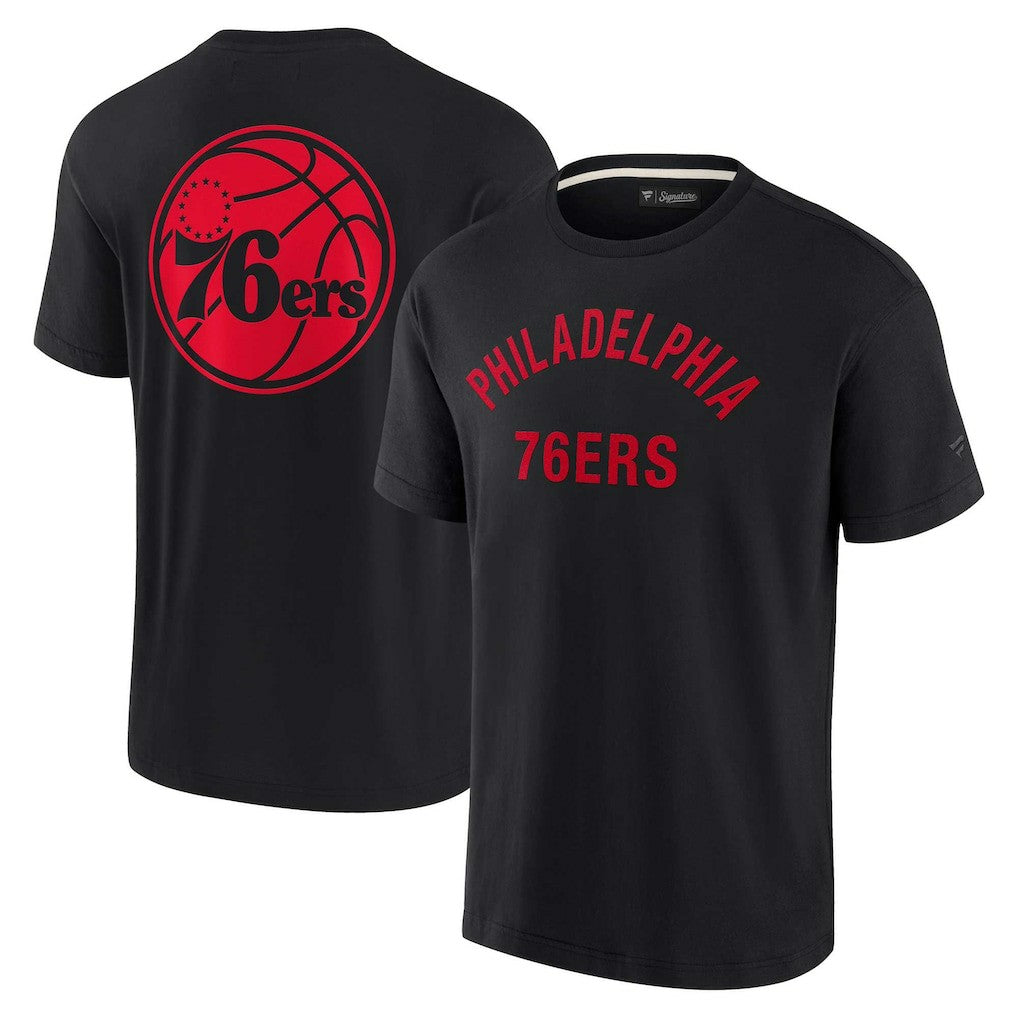 Philadelphia 76ers Unisex Elements Super Soft Short Sleeve T-Shirt - Black | Fanatics discount