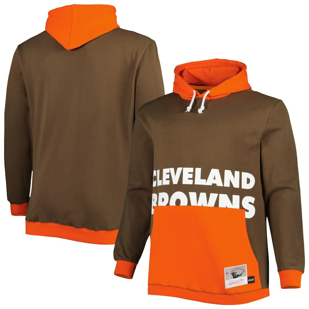 NFL Cleveland Browns Big & Tall Big Face Pullover Hoodie