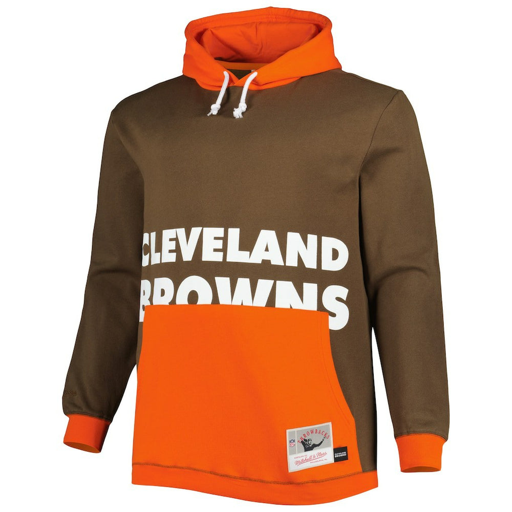 NFL Cleveland Browns Big & Tall Big Face Pullover Hoodie
