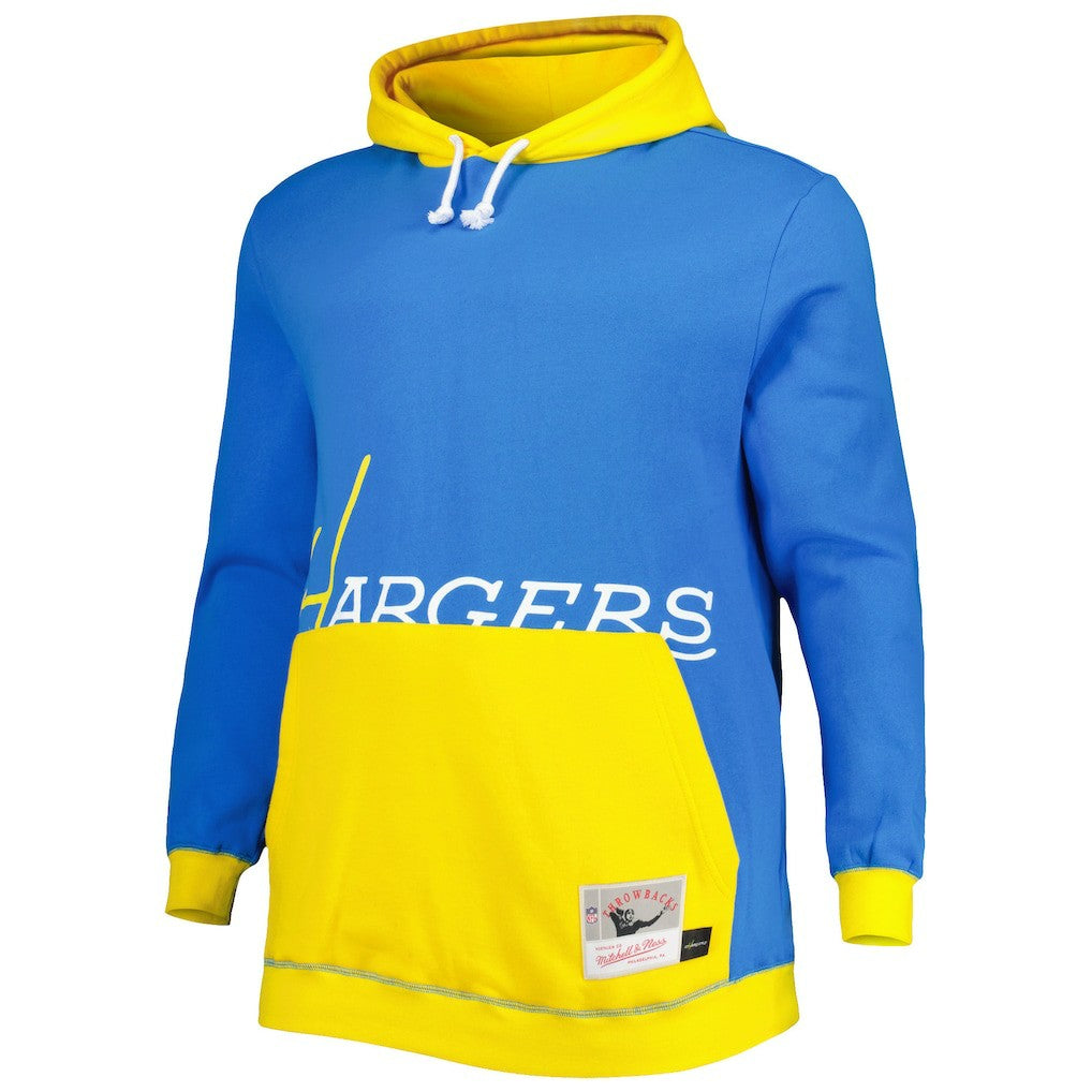NFL Los Angeles Chargers Big & Tall Big Face Pullover Hoodie