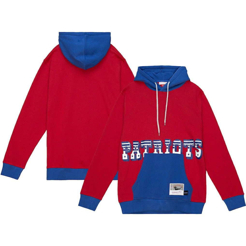 NFL New England Patriots Big & Tall Big Face Pullover Hoodie