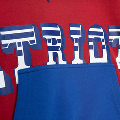 NFL New England Patriots Big & Tall Big Face Pullover Hoodie