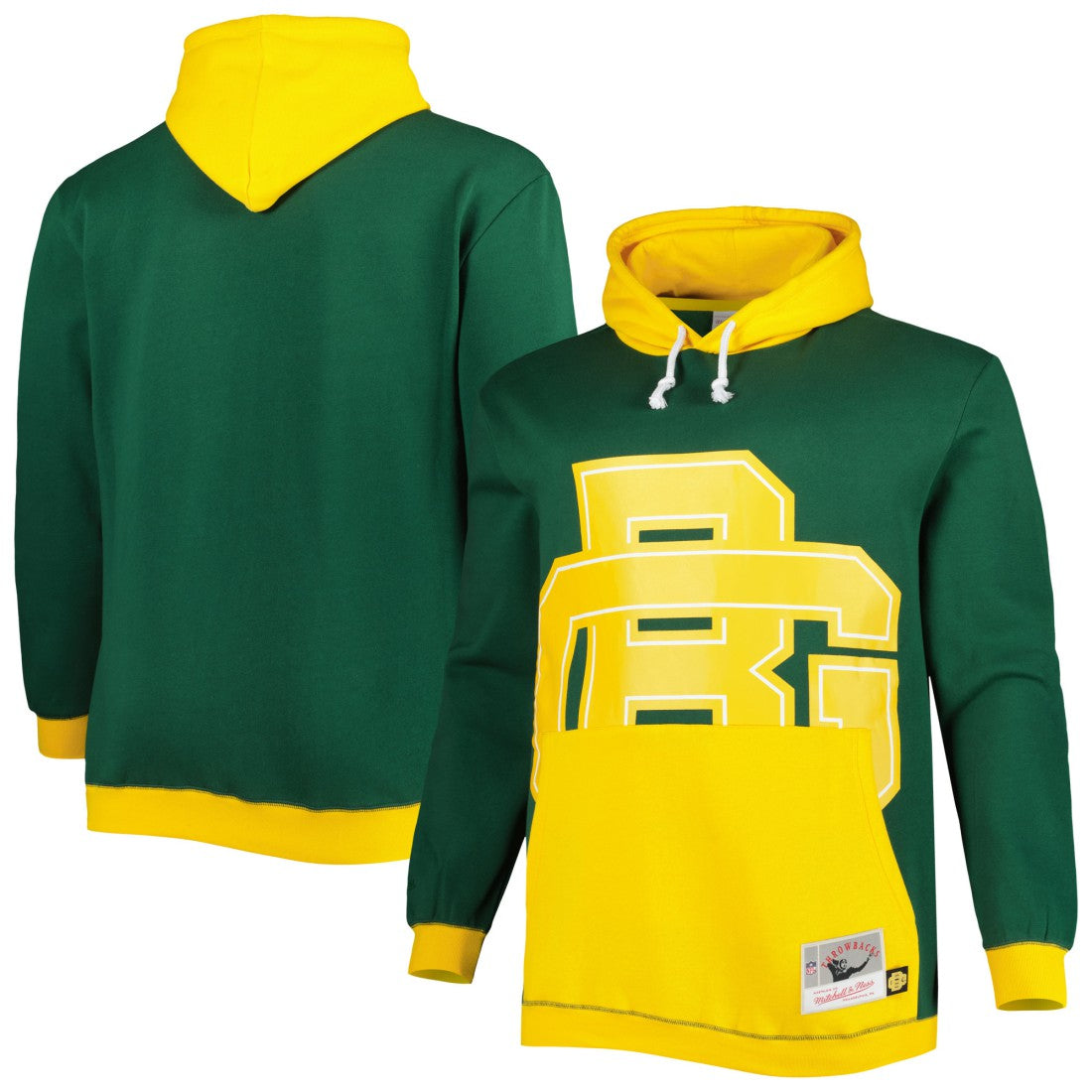 NFL Green Bay Packers Big & Tall Big Face Pullover Hoodie