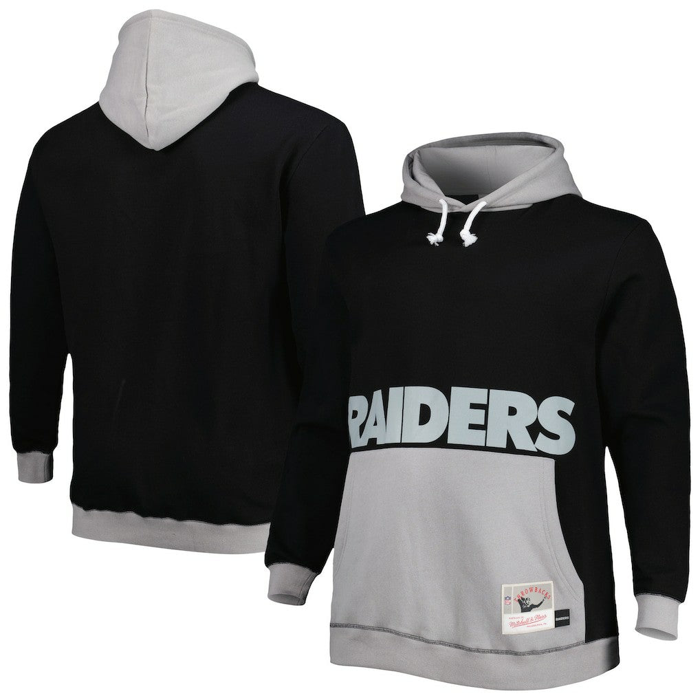NFL Las Vegas Raiders Big & Tall Big Face Pullover Hoodie