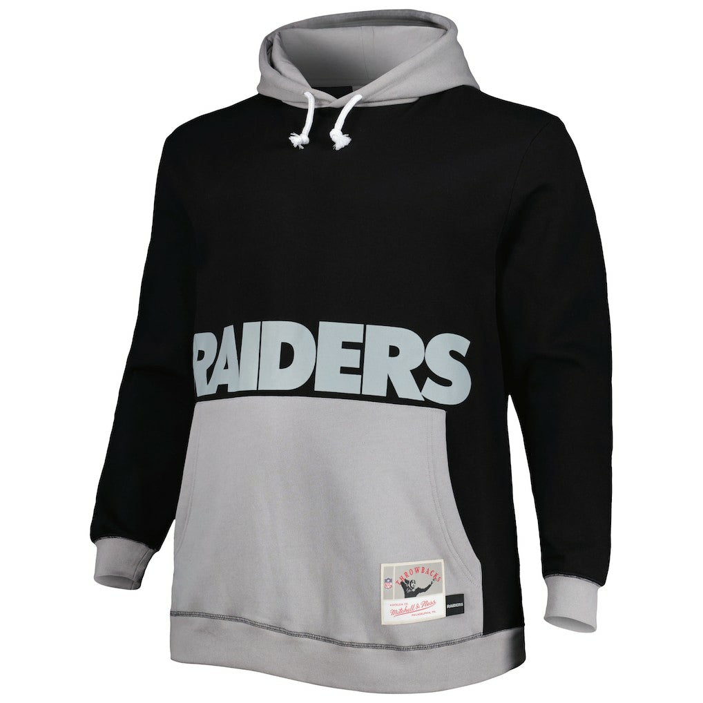 NFL Las Vegas Raiders Big & Tall Big Face Pullover Hoodie