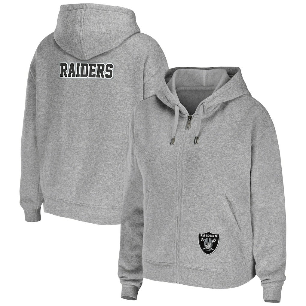 NFL Las Vegas Raiders WEAR by Erin Andrews Women's Team Full-Zip Hoodie