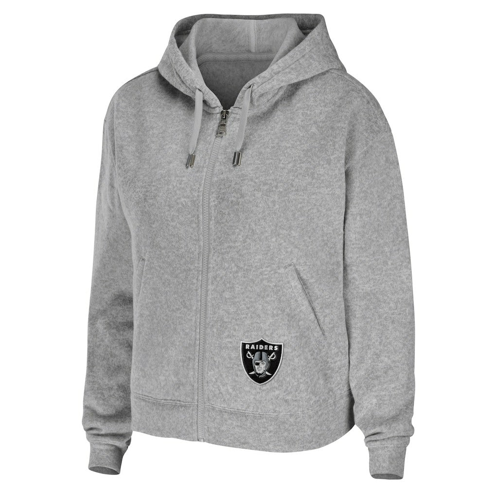 NFL Las Vegas Raiders WEAR by Erin Andrews Women's Team Full-Zip Hoodie