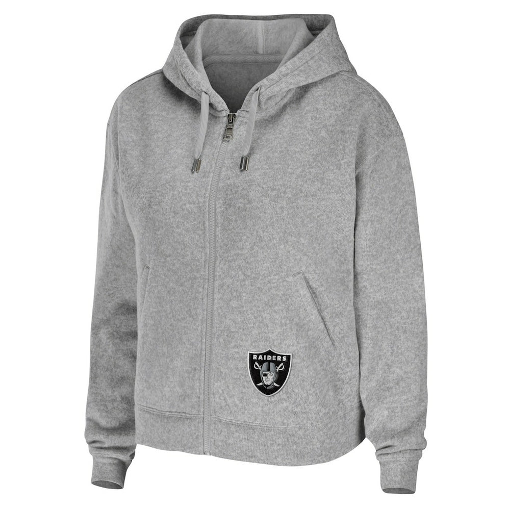 NFL Las Vegas Raiders WEAR by Erin Andrews Women's Team Full-Zip Hoodie