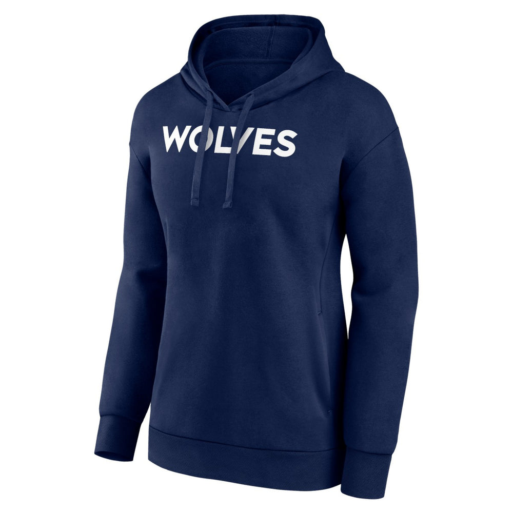 Minnesota Timberwolves Women's Wordmark Alt Pullover Hoodie - Navy for sale