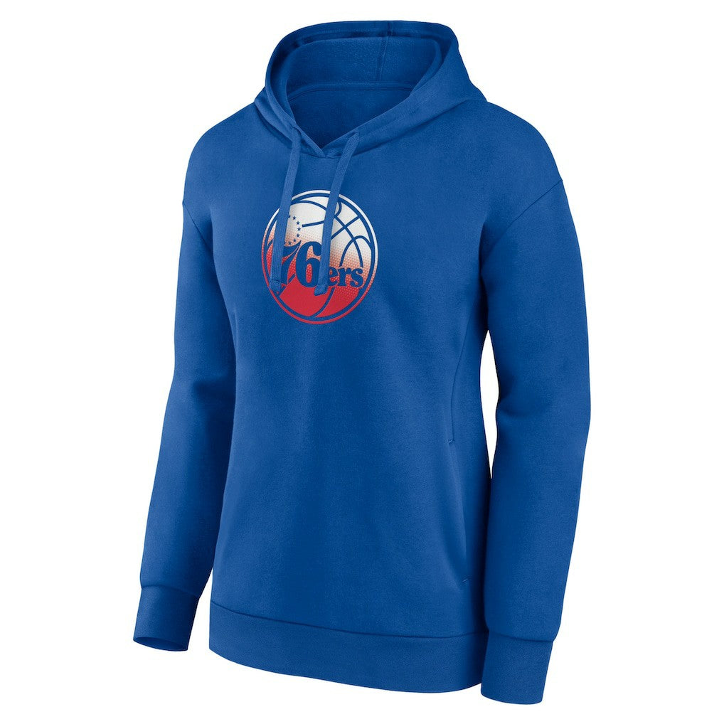 Philadelphia 76ers Women's Gradient Logo Pullover Hoodie - Royal cheap