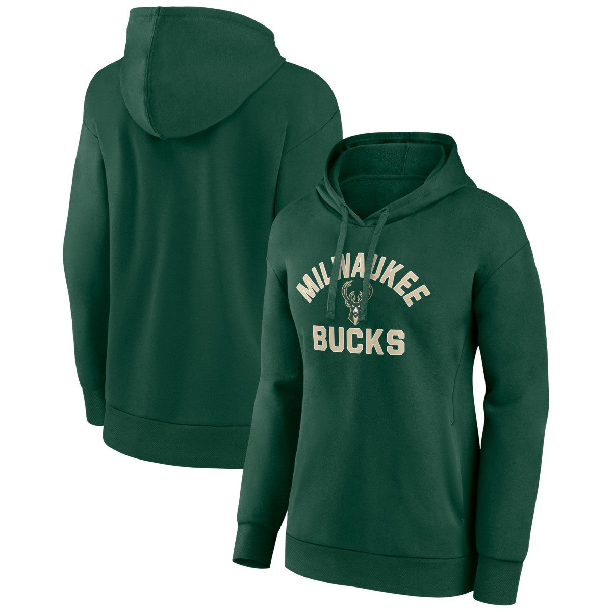 Milwaukee Bucks Women's Overtime Pullover Hoodie - Hunter Green for sale