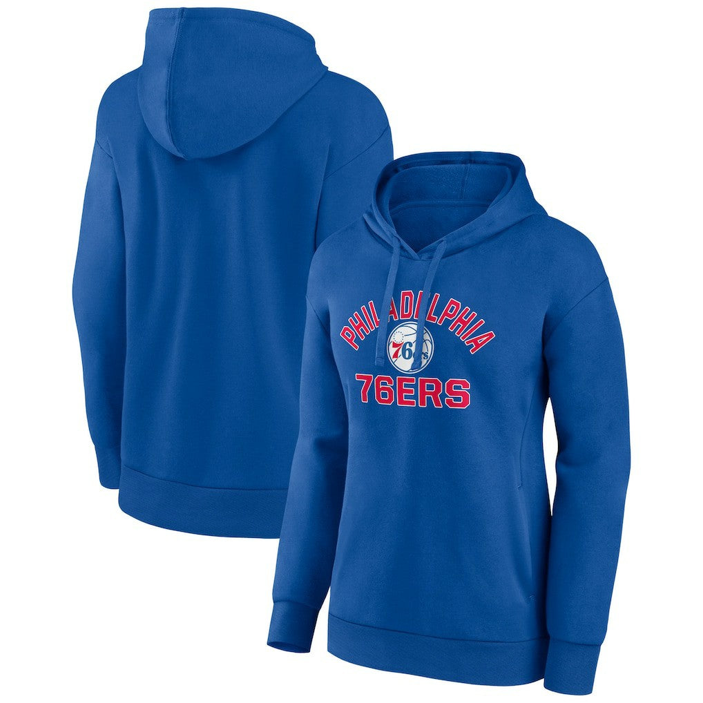 Philadelphia 76ers Women's Overtime Pullover Hoodie - Royal on sale