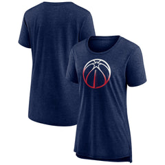 Washington Wizards Women's Gradient Logo Tri-Blend T-Shirt - Heather Navy cheap