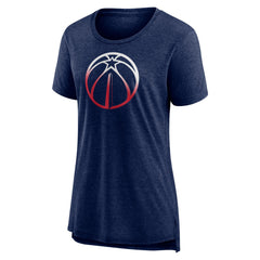 Washington Wizards Women's Gradient Logo Tri-Blend T-Shirt - Heather Navy cheap