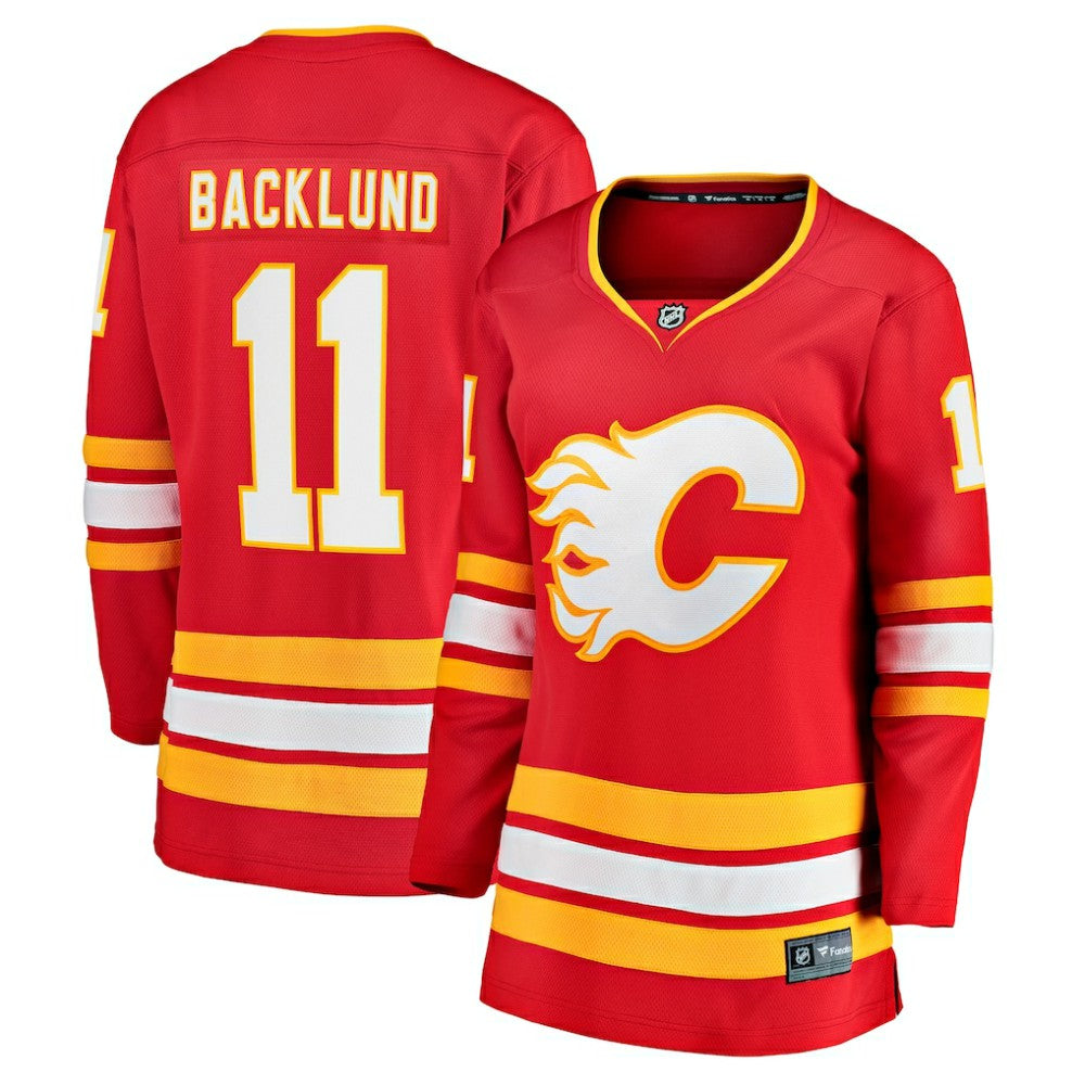 Mikael Backlund Calgary Flames Fanatics Women's Home Team Breakaway Player Jersey
