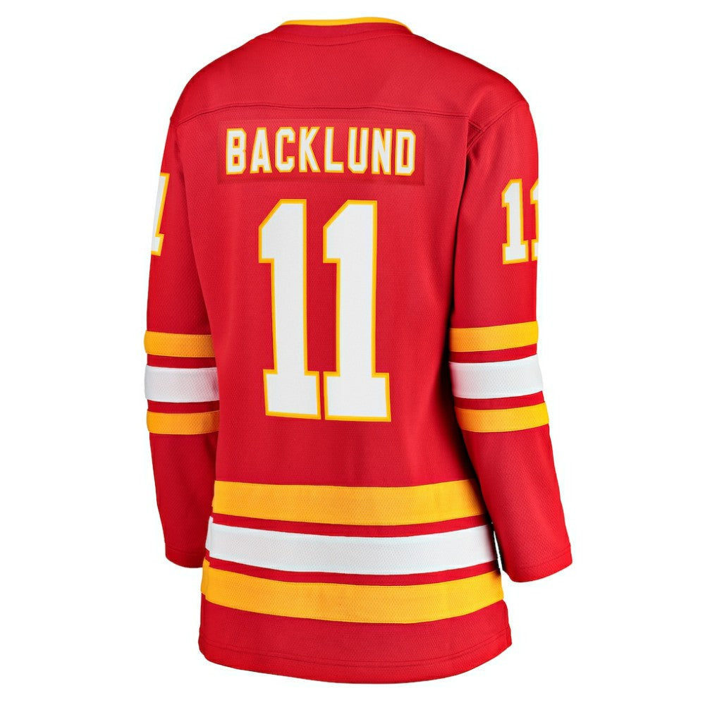 Mikael Backlund Calgary Flames Fanatics Women's Home Team Breakaway Player Jersey